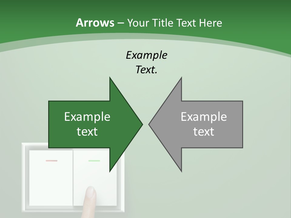 Save White Green PowerPoint Template