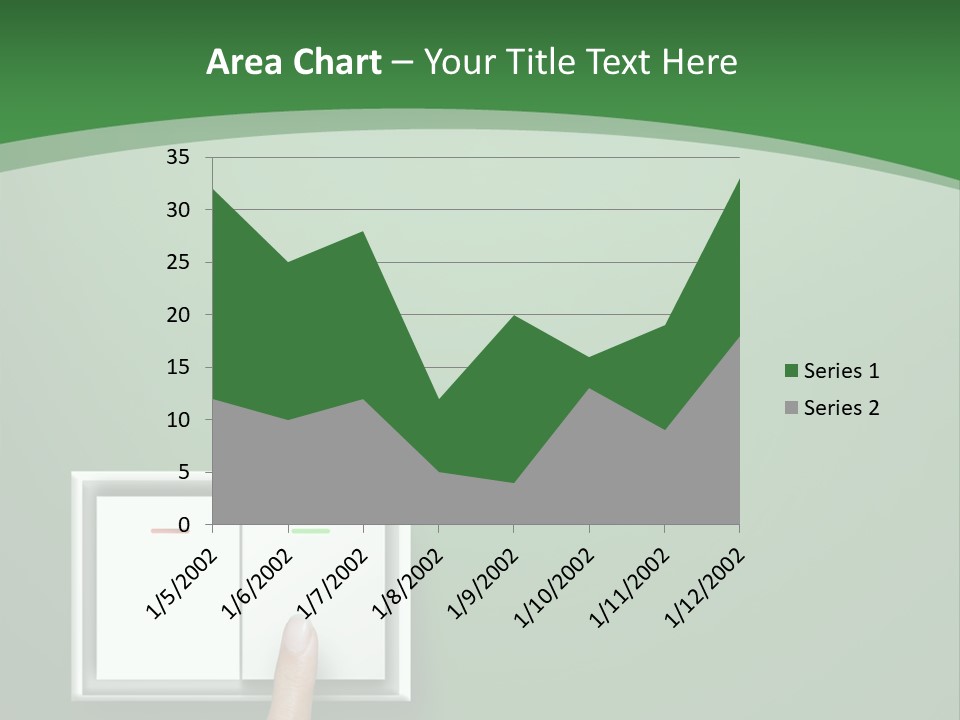 Save White Green PowerPoint Template