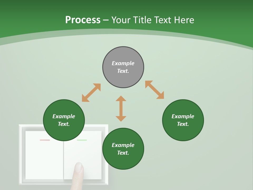 Save White Green PowerPoint Template
