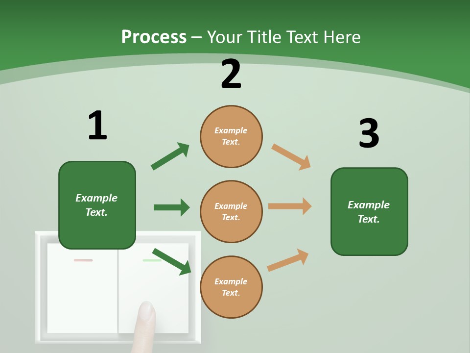 Save White Green PowerPoint Template