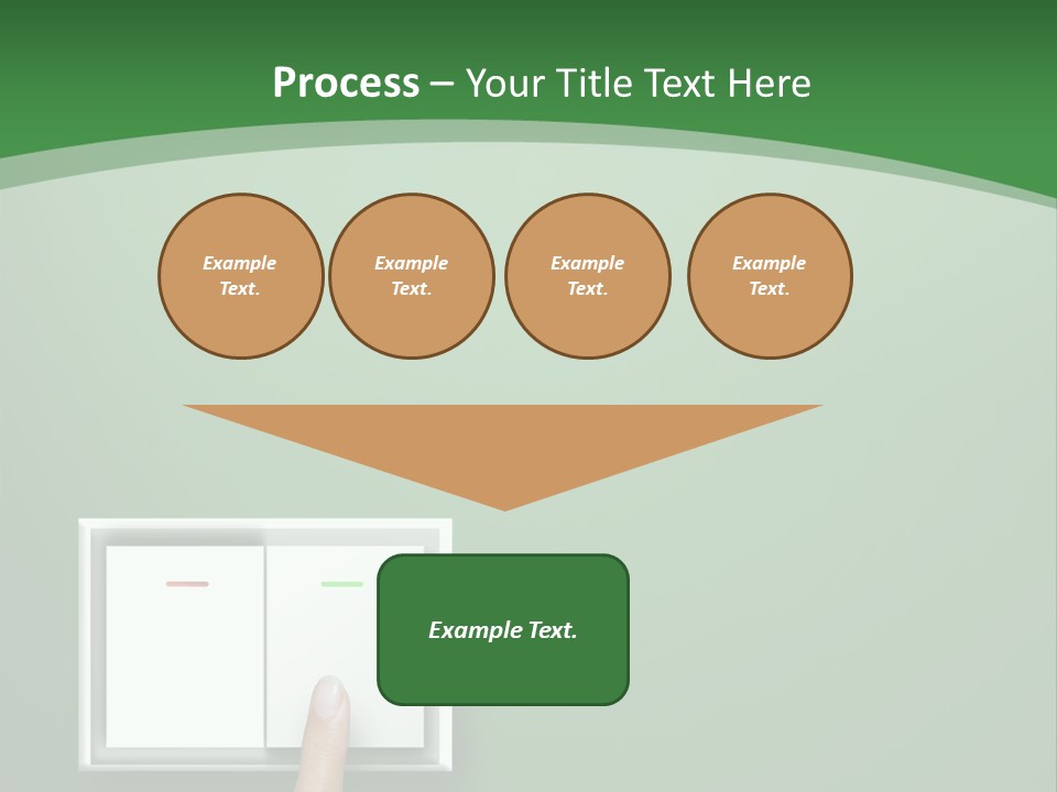 Save White Green PowerPoint Template