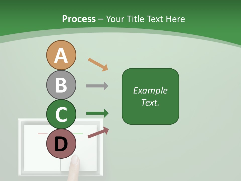 Save White Green PowerPoint Template