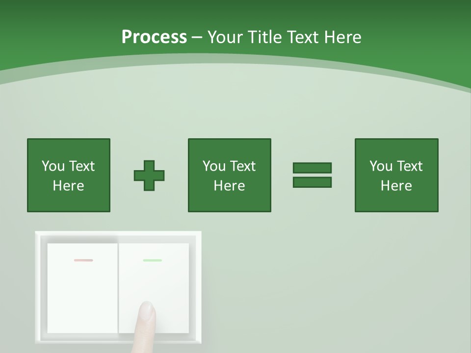 Save White Green PowerPoint Template