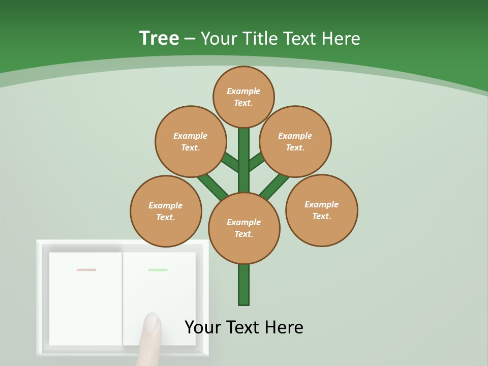 Save White Green PowerPoint Template