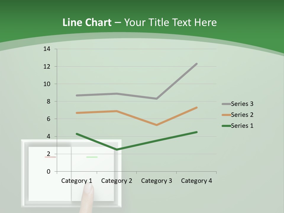 Save White Green PowerPoint Template