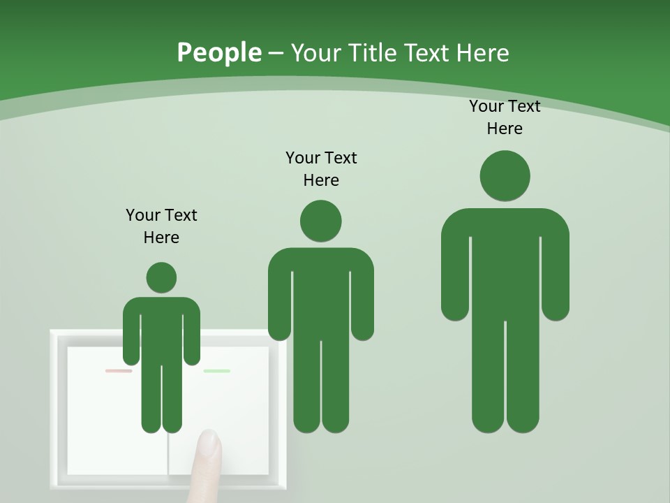 Save White Green PowerPoint Template