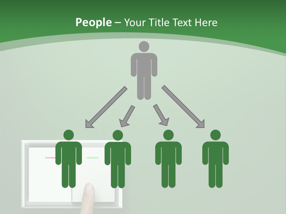 Save White Green PowerPoint Template