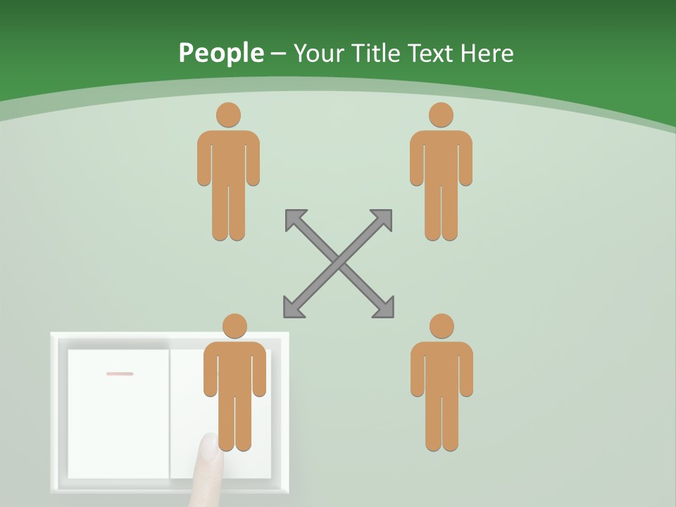 Save White Green PowerPoint Template