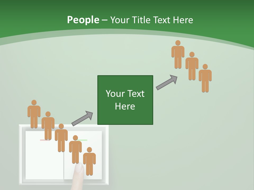 Save White Green PowerPoint Template