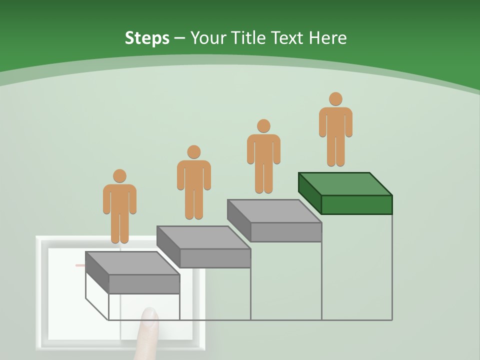 Save White Green PowerPoint Template