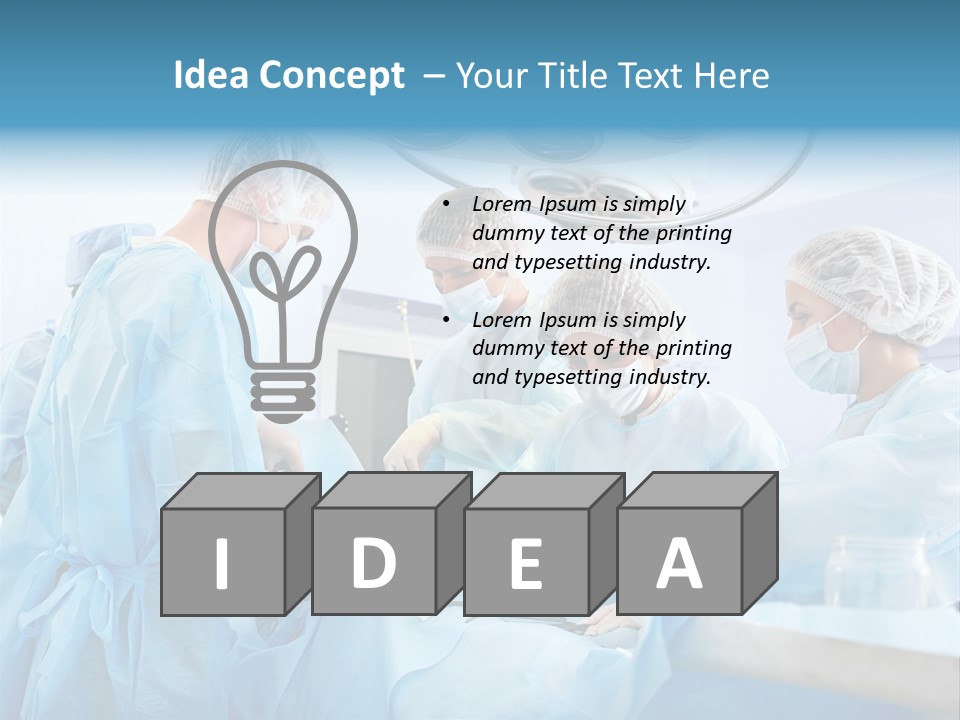 Lamp Assistance Treatment PowerPoint Template