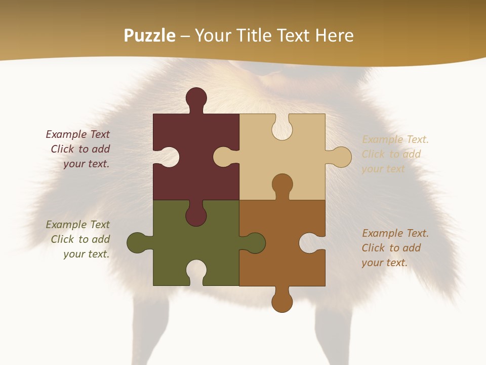 Vertebrate Duckling Closeup PowerPoint Template