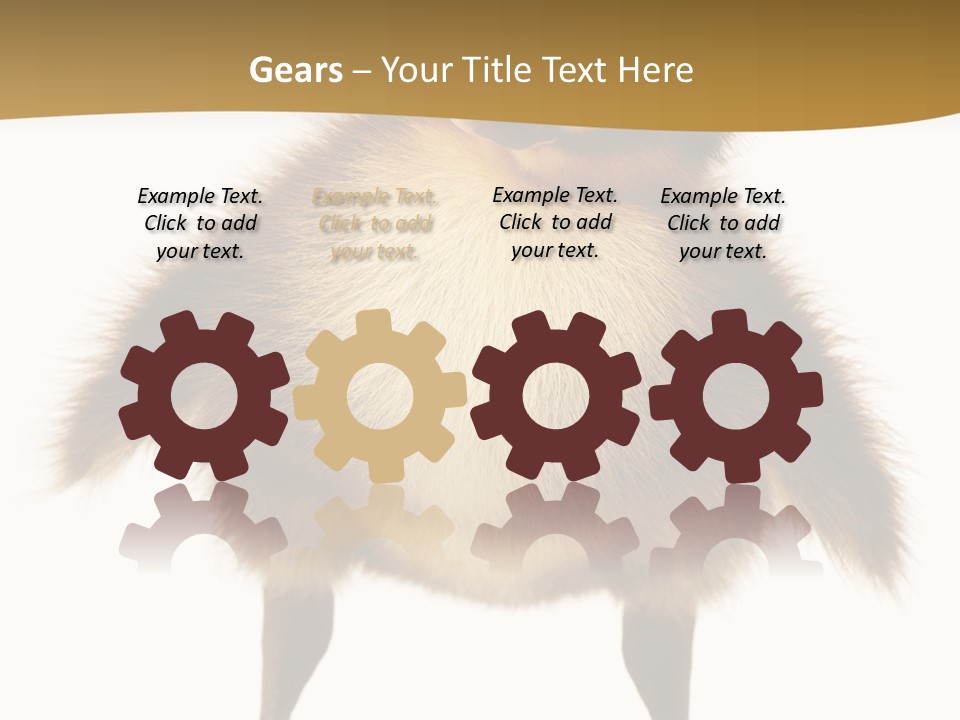 Vertebrate Duckling Closeup PowerPoint Template