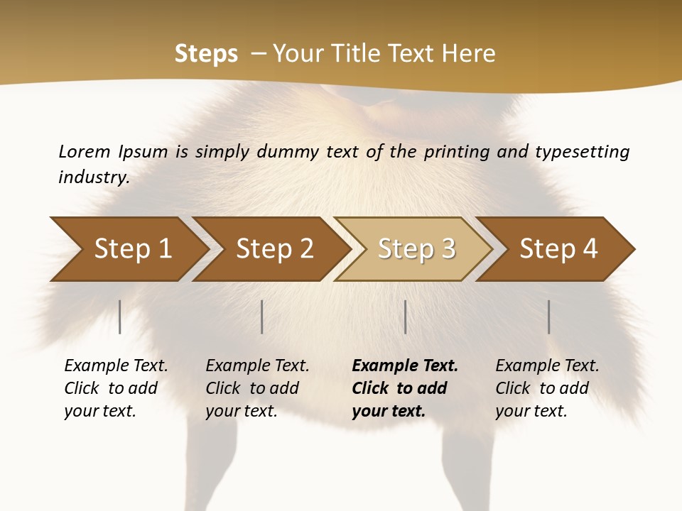 Vertebrate Duckling Closeup PowerPoint Template