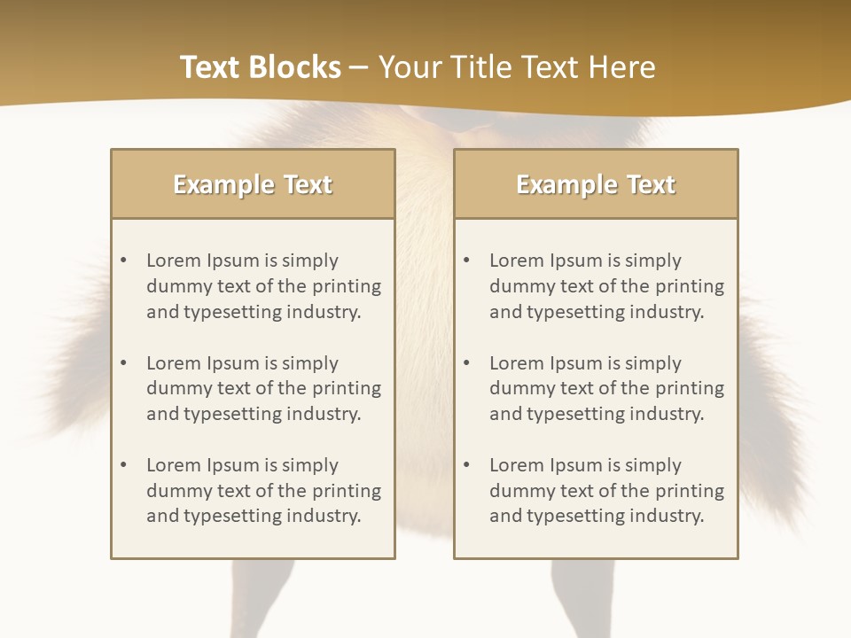 Vertebrate Duckling Closeup PowerPoint Template