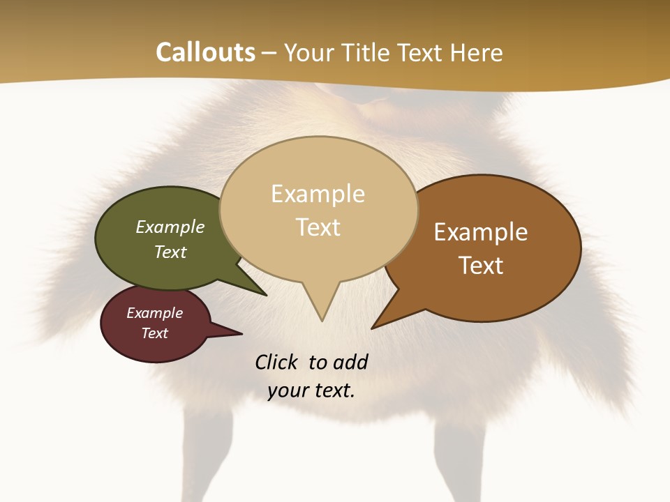 Vertebrate Duckling Closeup PowerPoint Template