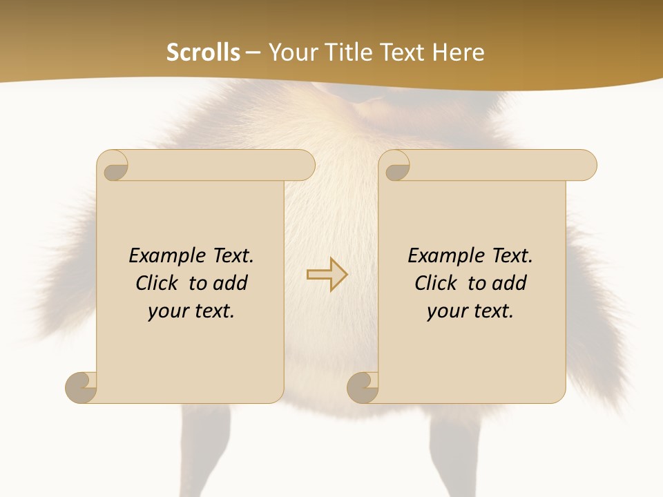 Vertebrate Duckling Closeup PowerPoint Template