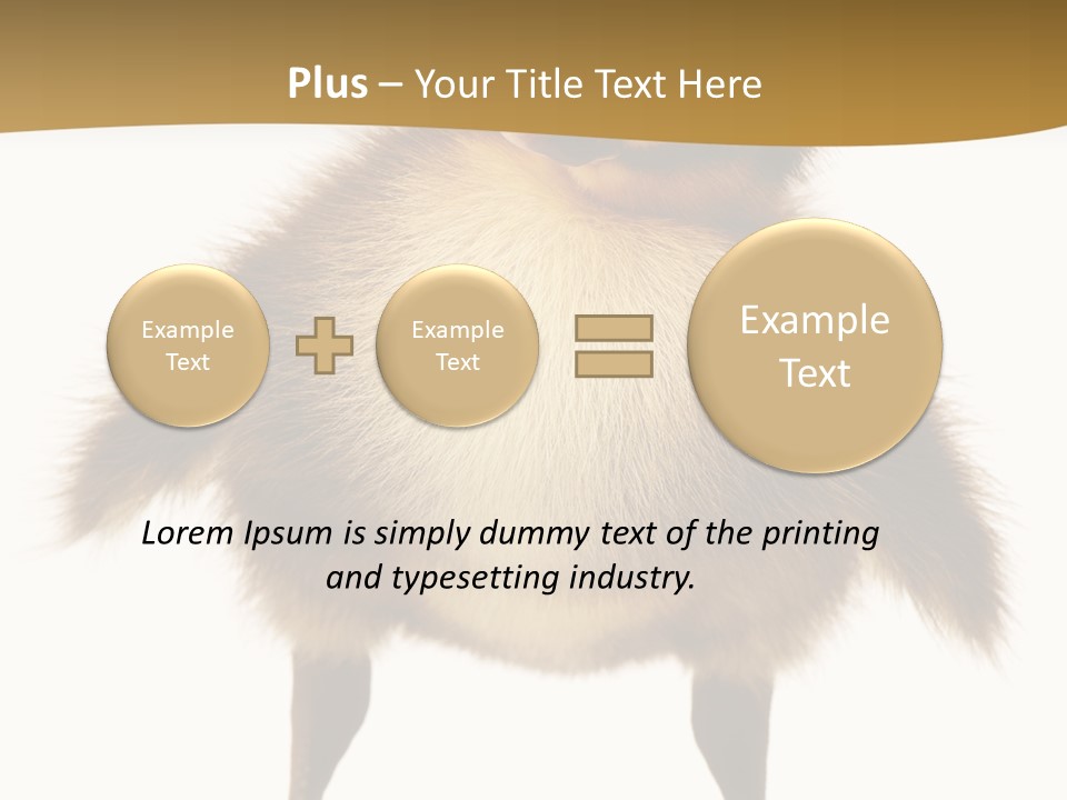 Vertebrate Duckling Closeup PowerPoint Template