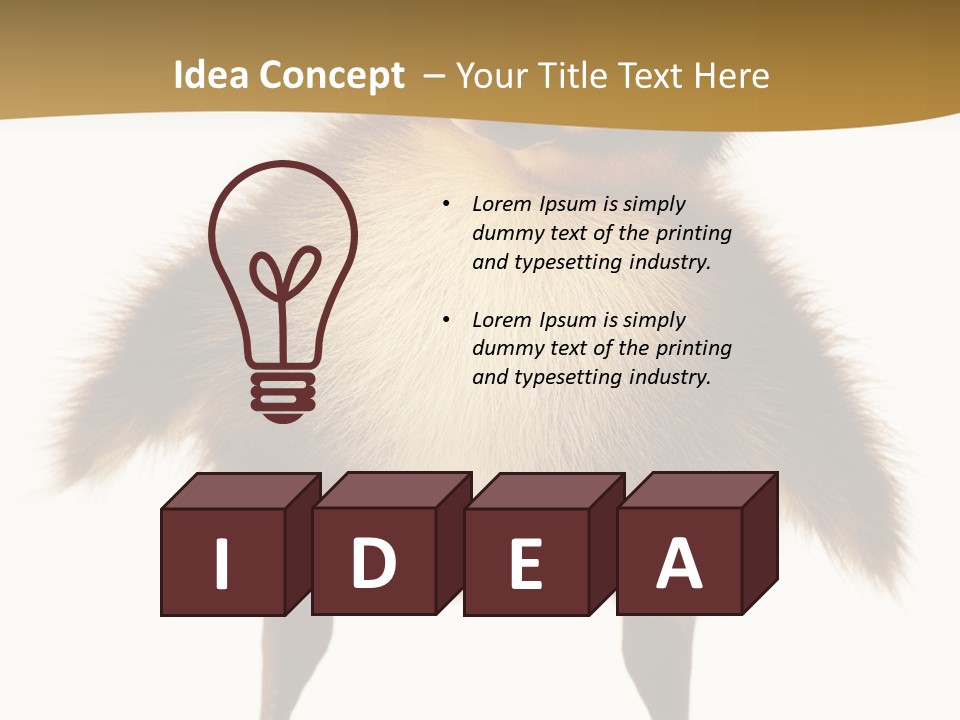 Vertebrate Duckling Closeup PowerPoint Template