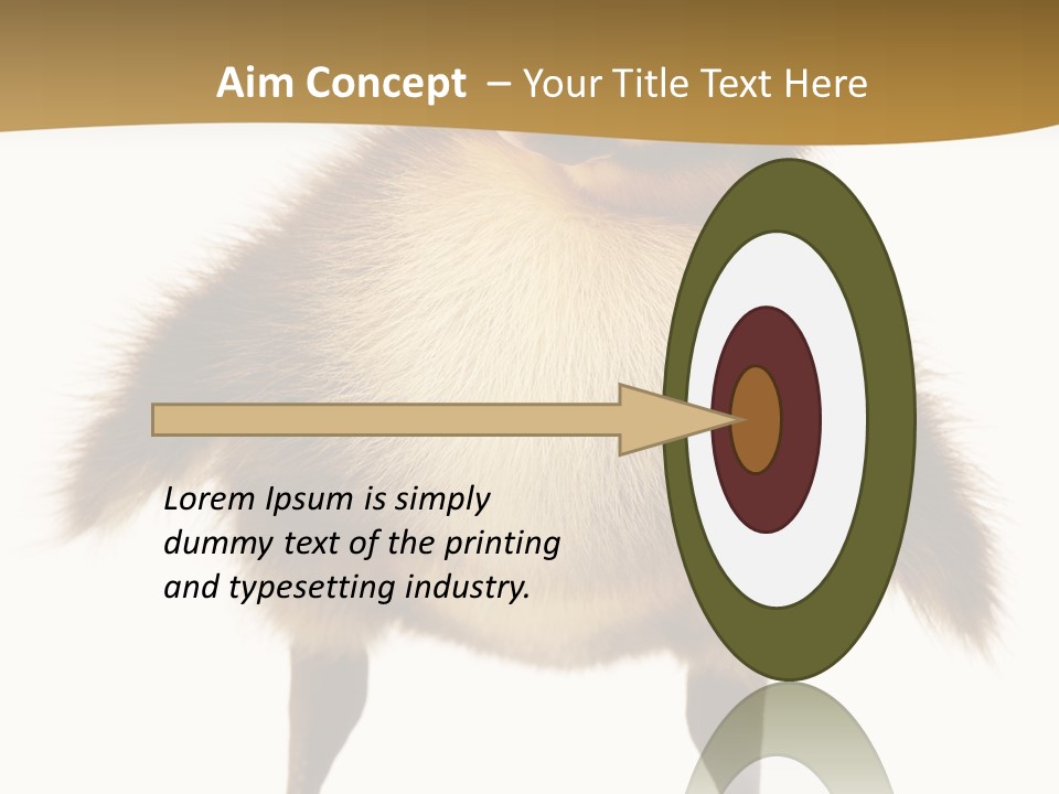 Vertebrate Duckling Closeup PowerPoint Template