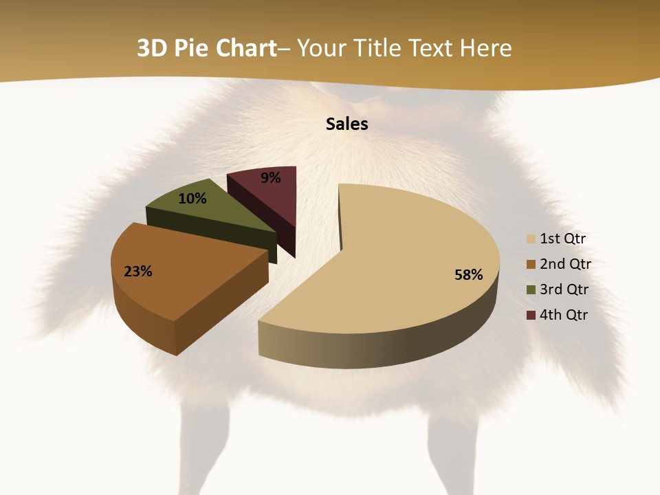 Vertebrate Duckling Closeup PowerPoint Template