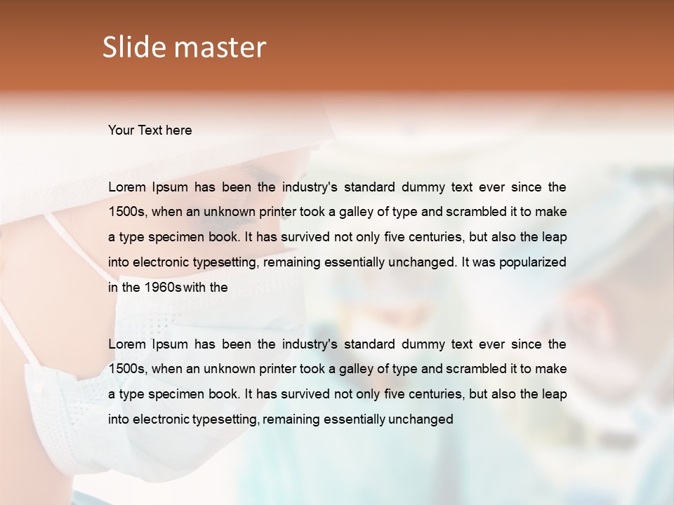 Indoor Assistance Portrait PowerPoint Template