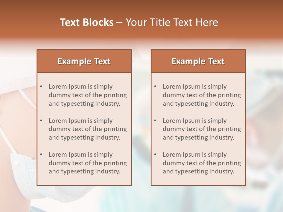 Indoor Assistance Portrait PowerPoint Template