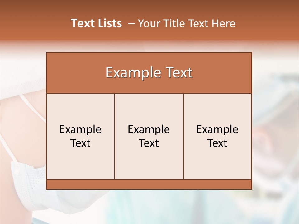 Indoor Assistance Portrait PowerPoint Template