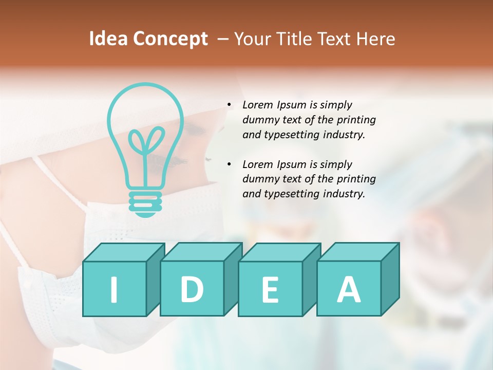 Indoor Assistance Portrait PowerPoint Template