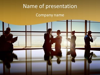 Staff Partnership Glass PowerPoint Template