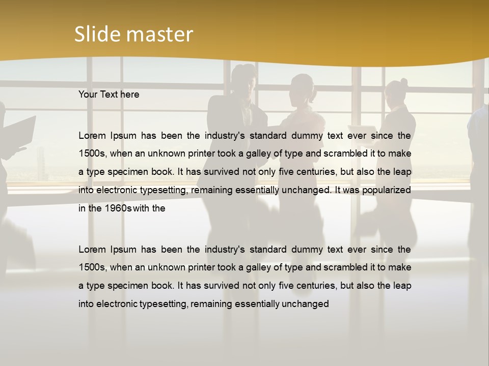 Staff Partnership Glass PowerPoint Template