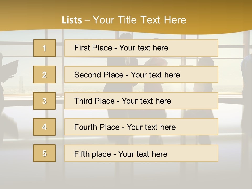 Staff Partnership Glass PowerPoint Template