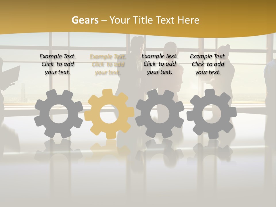 Staff Partnership Glass PowerPoint Template