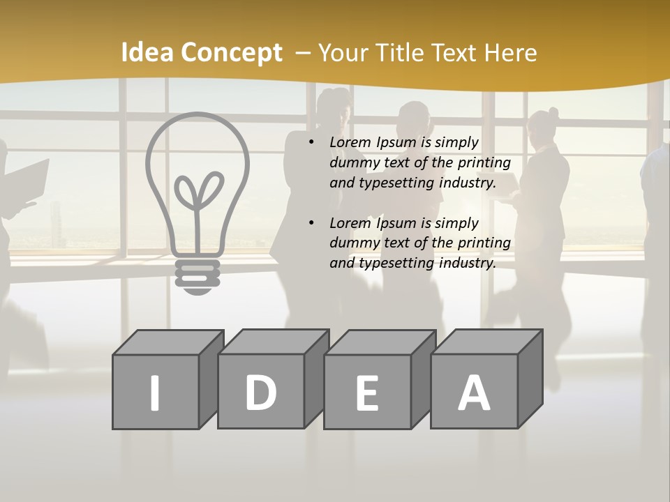 Staff Partnership Glass PowerPoint Template