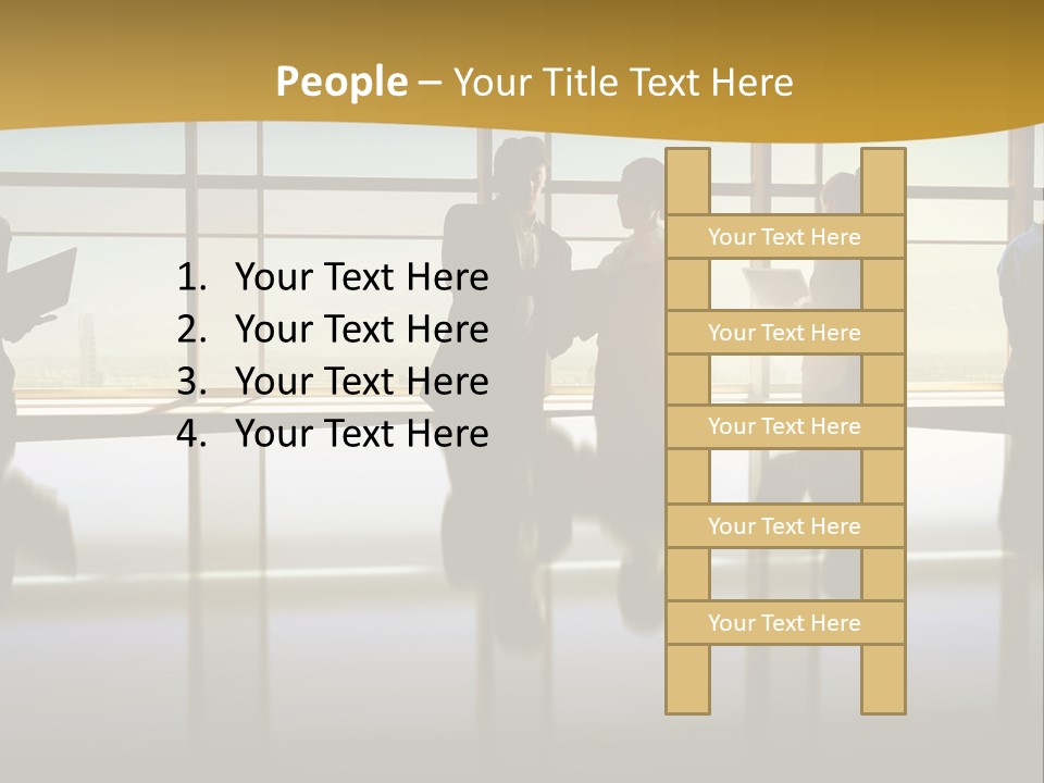 Staff Partnership Glass PowerPoint Template