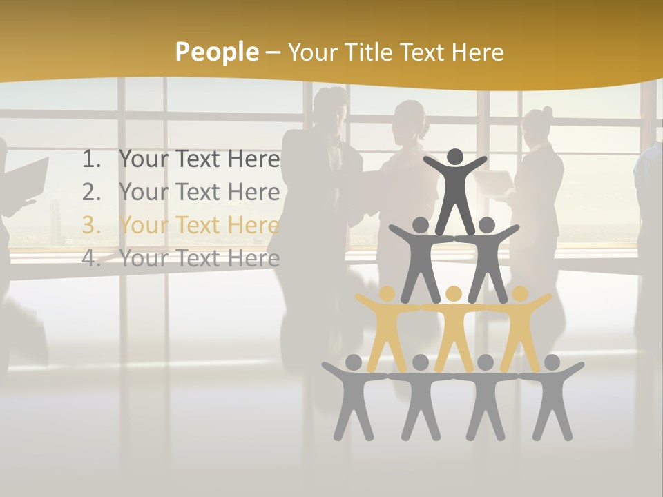 Staff Partnership Glass PowerPoint Template