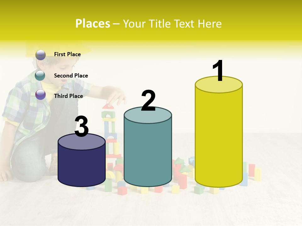 Cubic Multicolor Toy PowerPoint Template