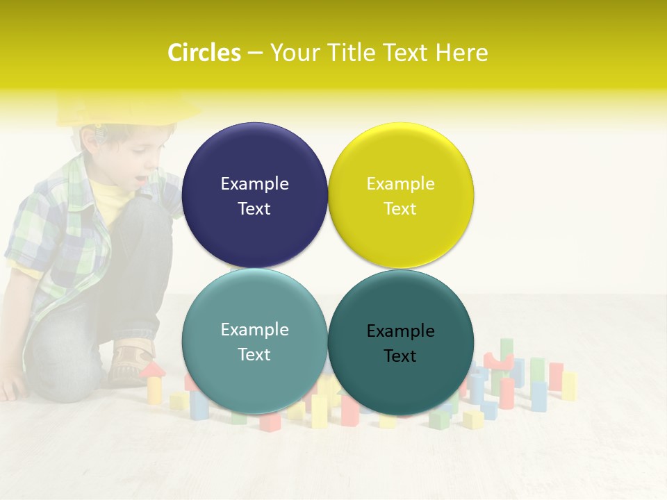 Cubic Multicolor Toy PowerPoint Template