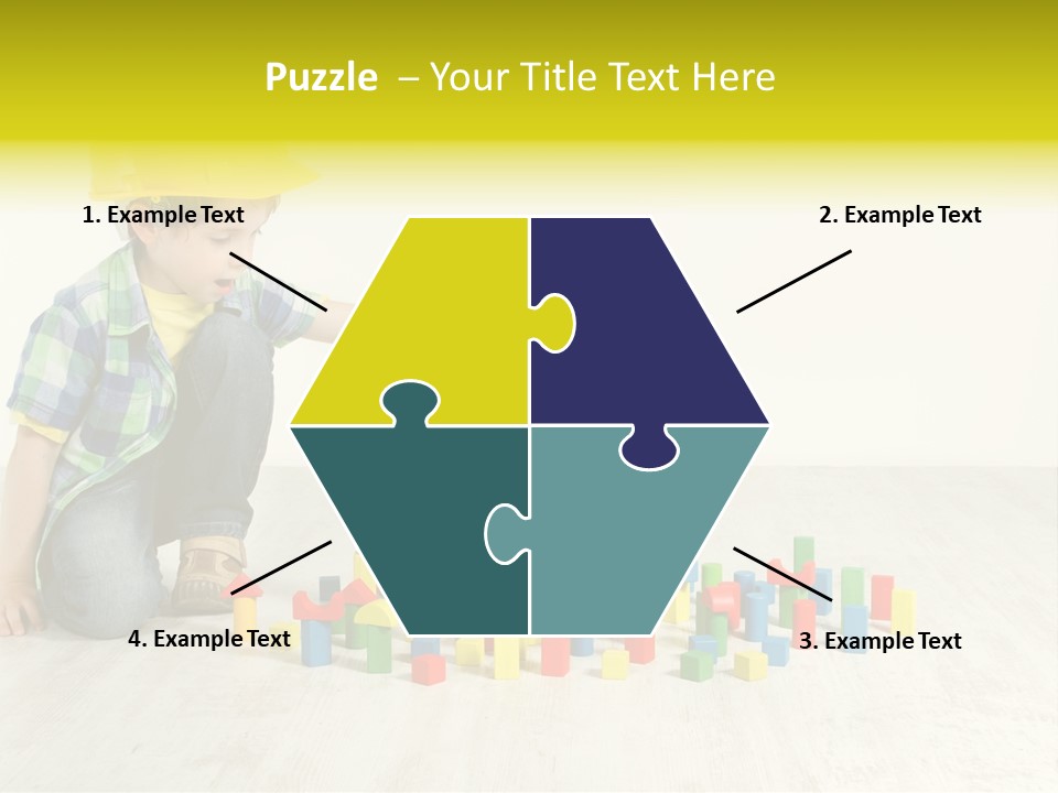 Cubic Multicolor Toy PowerPoint Template