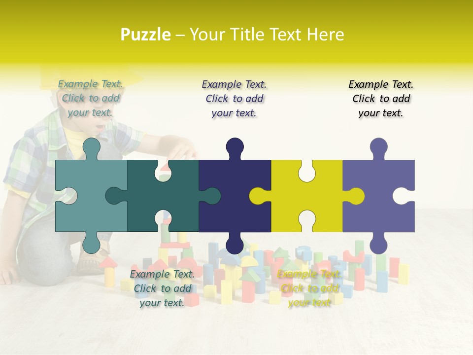 Cubic Multicolor Toy PowerPoint Template