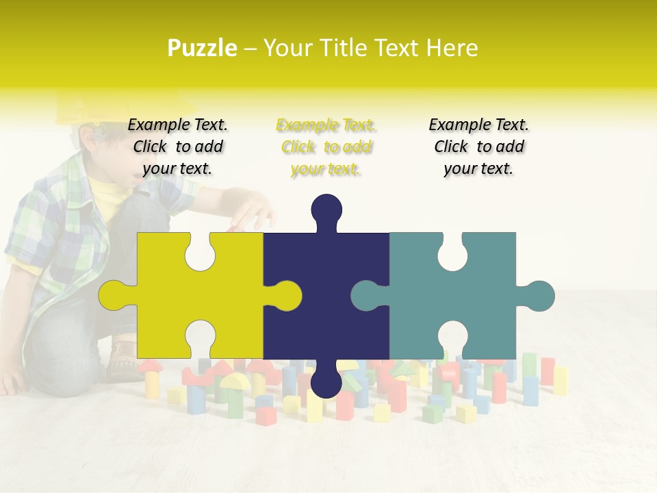 Cubic Multicolor Toy PowerPoint Template