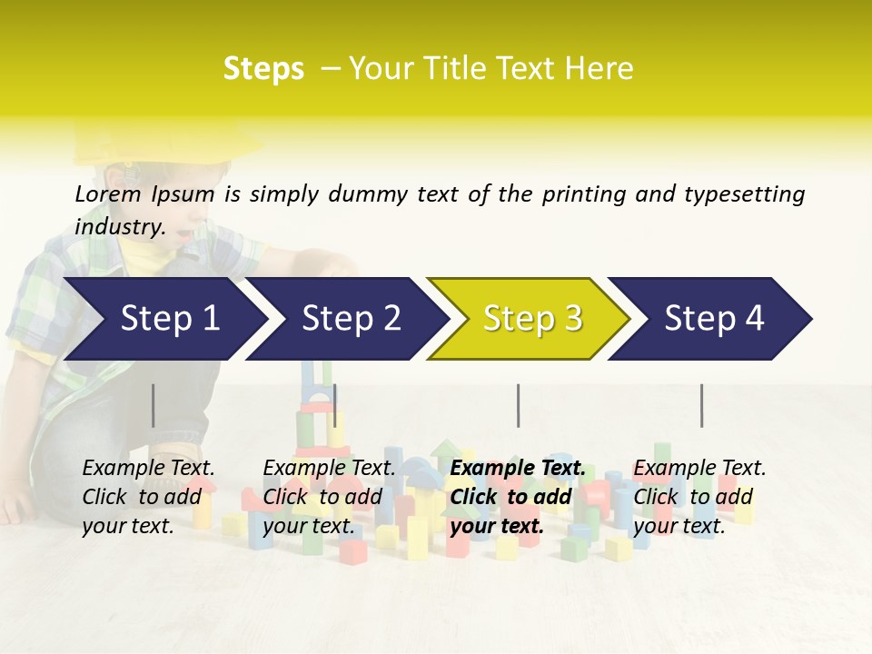 Cubic Multicolor Toy PowerPoint Template