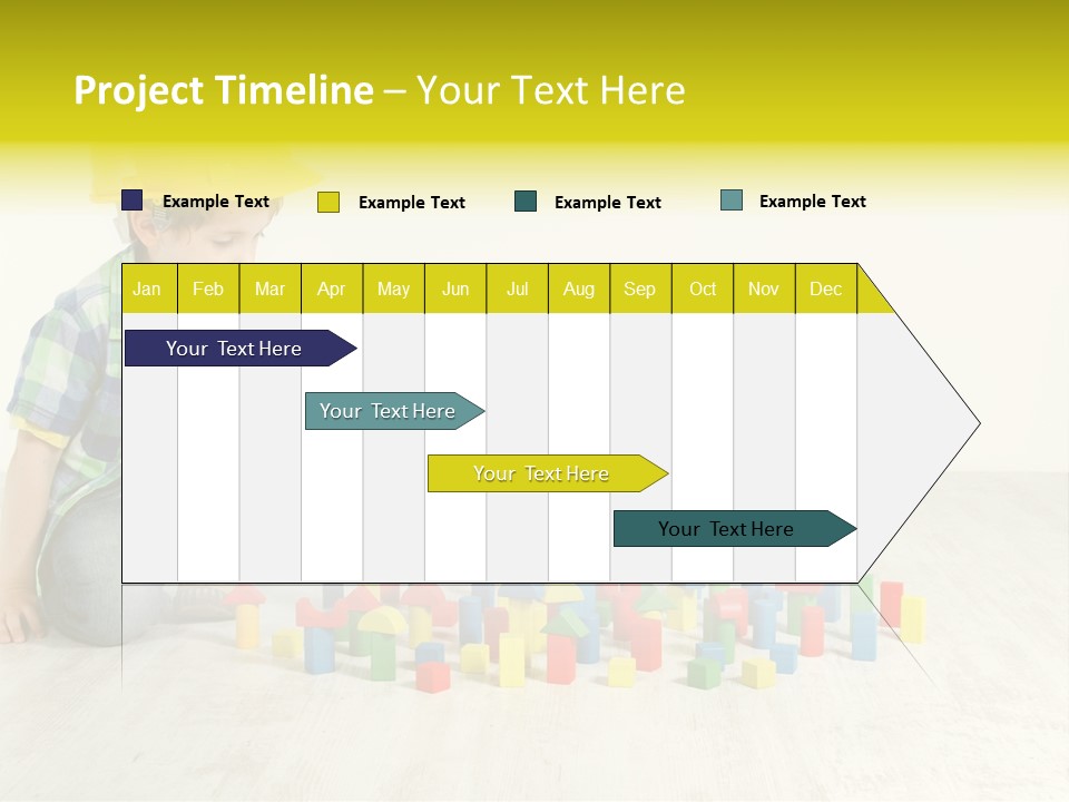 Cubic Multicolor Toy PowerPoint Template