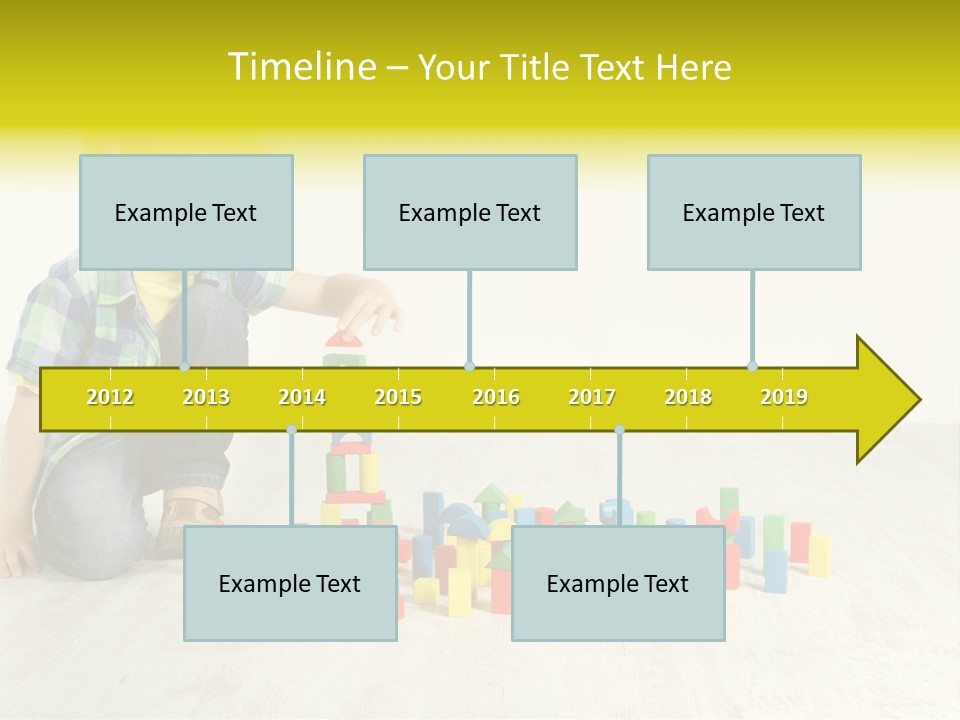 Cubic Multicolor Toy PowerPoint Template