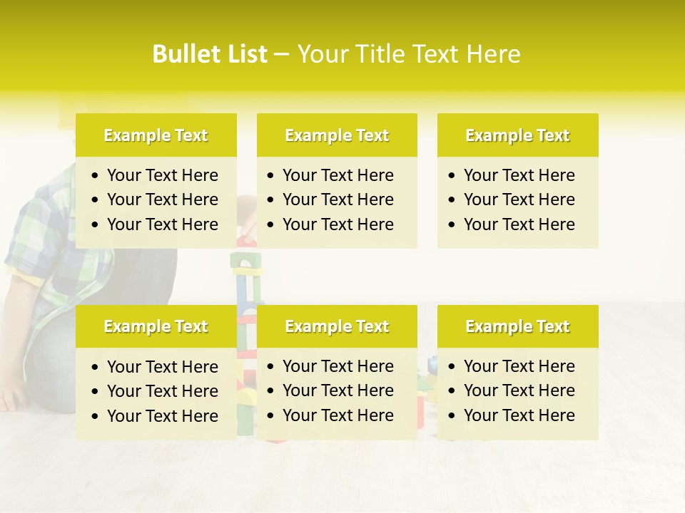 Cubic Multicolor Toy PowerPoint Template