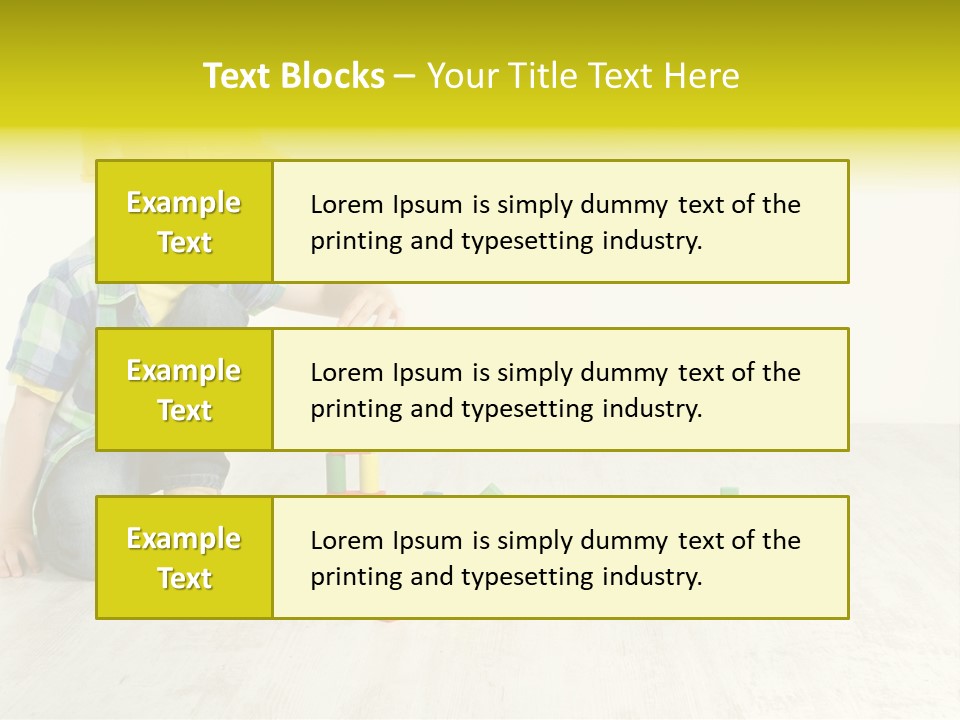 Cubic Multicolor Toy PowerPoint Template