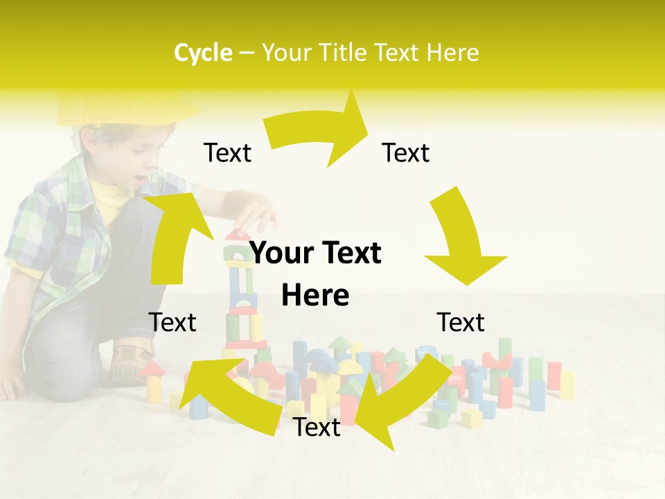 Cubic Multicolor Toy PowerPoint Template