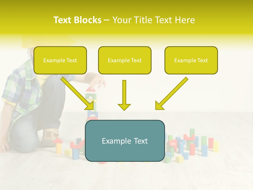 Cubic Multicolor Toy PowerPoint Template