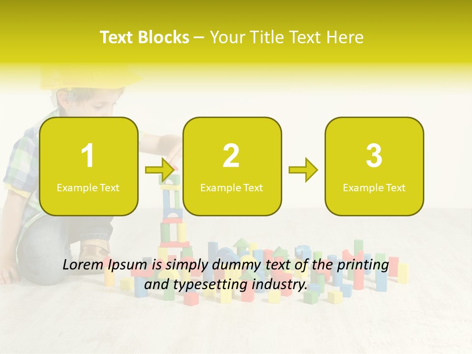 Cubic Multicolor Toy PowerPoint Template