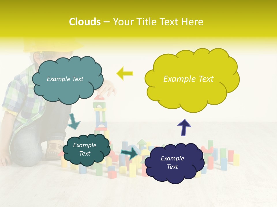 Cubic Multicolor Toy PowerPoint Template